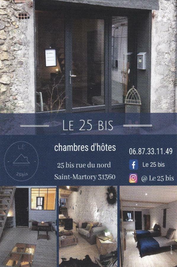 Bed and Breakfast Le 25Bis Saint-Martory Esterno foto
